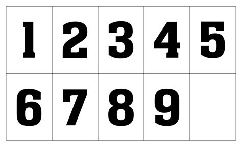 8 Best Images Of Large Printable Numbers 0 9 Free