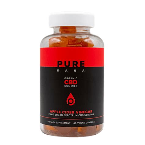 Purekana Purekana 25mg Apple Cider Vinegar Vegan Gummies 60 Ct Leafly
