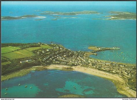 Hugh Town St Marys Isles Of Scilly C1980s Gibson Postcard For