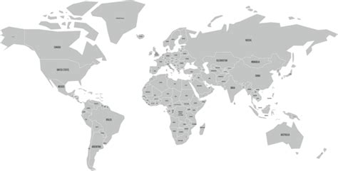 World Map Grey Png Transparent Images Free Download Vector Files