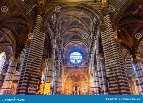 The Interior Of Siena Cathedral Tuscany Italy Stock Photo Image Of