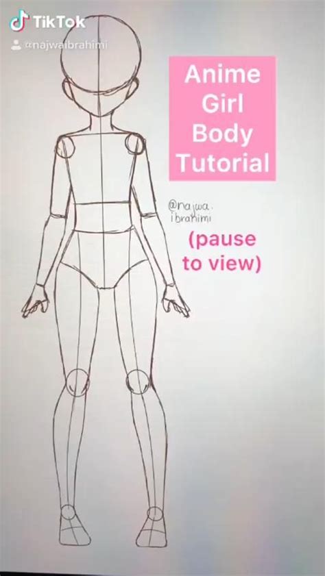 How To Draw Anime Body Tutorial Video Drawing Anime Bodies Anime Art Tutorial Drawing