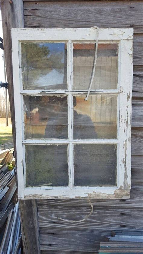 So, we splurged and hit a 20×30 we simply taped the picture to the wood frame of the back of the pane. Vintage antique farm window sash frame 6 pane 28x20 chippy ...