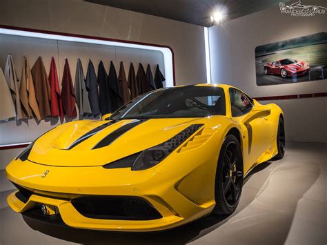 The 458 challenge evo was introduced for the 2014 season and was replaced by the 488 challenge for the 2017 season. Yellow Ferrari 458 Speciale at Ferrari World Finals 2013 - GTspirit
