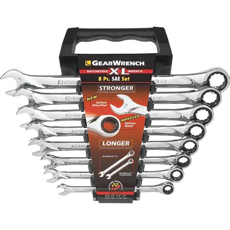 Standard Gearwrench 4 Piece Large Sae Ratcheting Wrench Set 1316 1in Automotive Tools