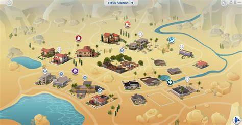 The Sims 4 World Oasis Springs List Of Lots And Houses