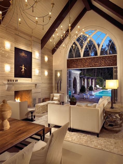 How To Decorate A Large Living Room With Vaulted Ceilings