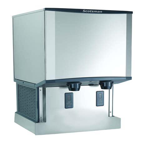 scotsman hid540aw 1 meridian wall mount air cooled ice machine and water dispenser 40 lb bin