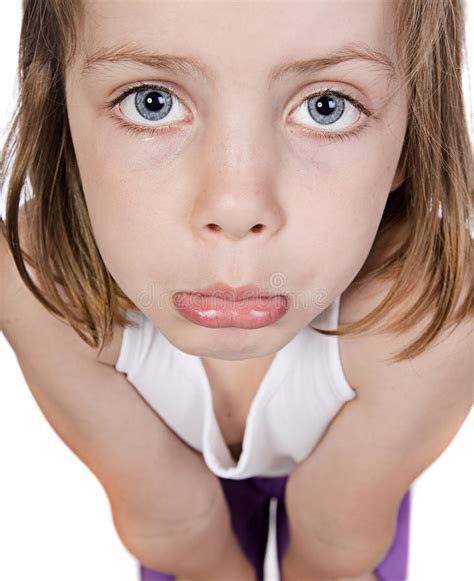 Cute Child With Sad Face Stock Photo Image 49021194