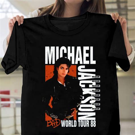 Michael Jackson Bad Tour 88 T Shirt Michael Jackson Shirt Etsy