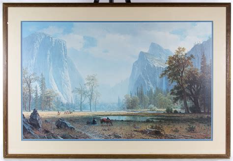 Albert Bierstadt American 1830 1902 Looking Up The Yosemite Valley
