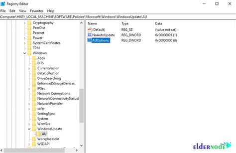 How To Set Windows 10 Update Through The Registry Eldernode Blog