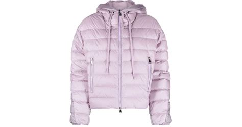 Moncler Sylans Hooded Down Jacket In Pink Lyst Canada