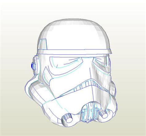 Pepakura Star Wars Helmet Papercraft Pdo File Template For Star Wars