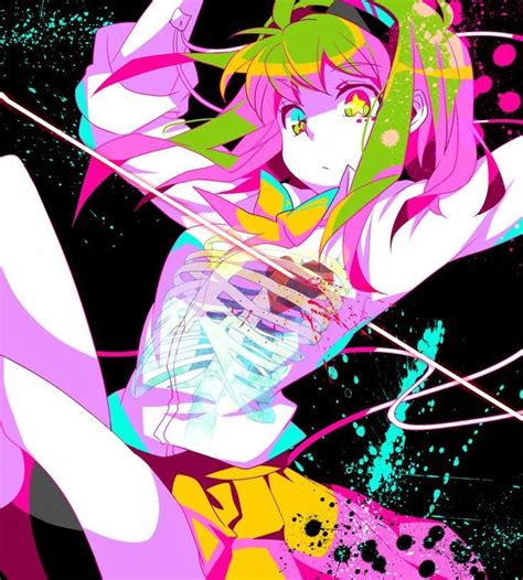 retro x ray mega anime chibi anime psychedelic art manga art anime art pastel goth art