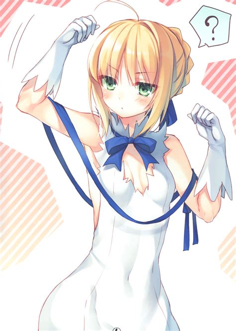 Safebooru 1girl Absurdres Ahoge Artoria Pendragon All Backless Dress Backless Outfit