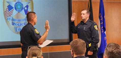 copperas cove police hold promotion ceremony copperas cove leader press