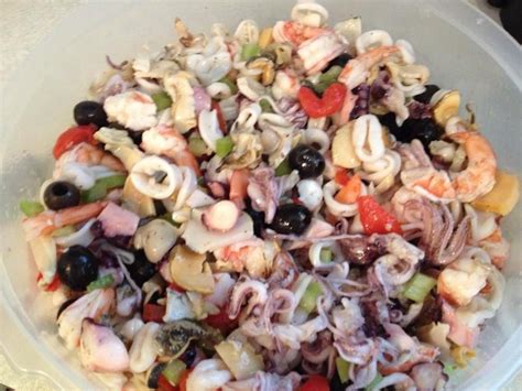 Here are some of our favorite seafood recipes for christmas dinner this christmas, why not wow your guests by skipping last year's ham or turkey and serving a delicious seafood dinner instead? Frutti di mare... Cold seafood salad | Seafood salad, Italian christmas dinner, Seafood