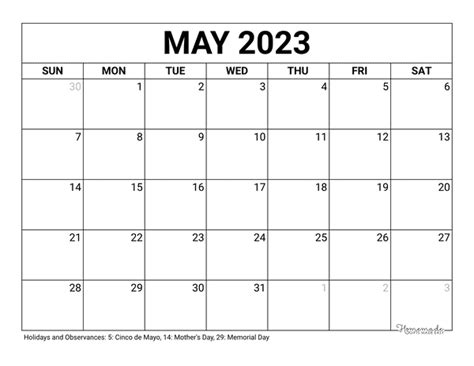 May 2023 Calendar Canada Printable Get Calendar 2023 Update