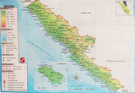 Peta Bengkulu Lengkap Dengan Kabupaten Dan Kota Tarunas