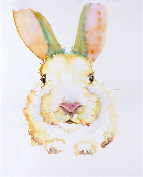 Bunny Watercolor Paintings At Explore Collection