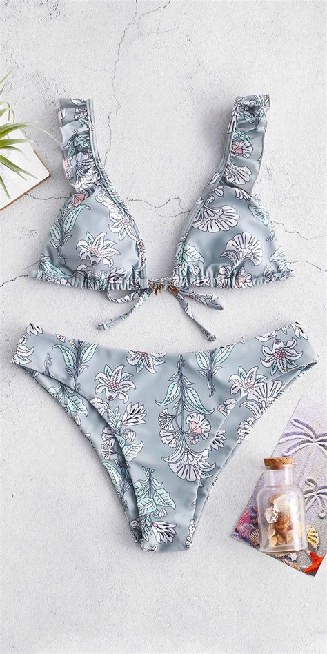 Get A Look Which Is Soft And Wild All At Once With This Floral Bikini