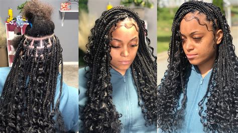 Bohemian Knotless Braids Tutorial Youtube