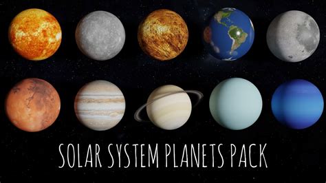 8k Textures Solar System Planets Pack 3d Model Cgtrader