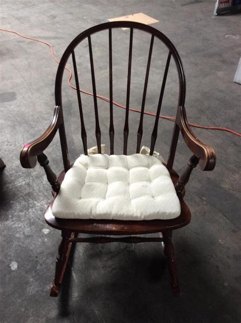 Wooden Rocking Chair With Cushion
