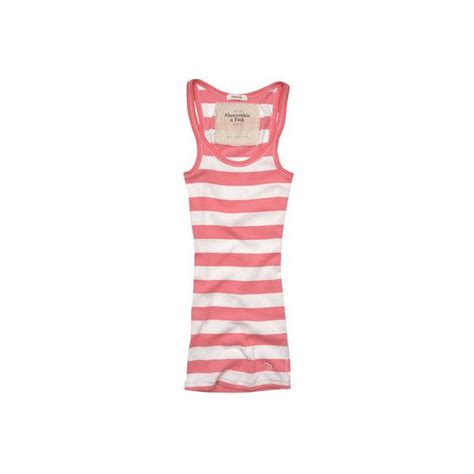 abercrombie and fitch women tanks brenda liked on polyvore pink striped shirt abercrombie