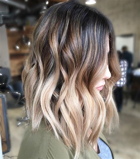 My version of balayage technique, including waving technique for softer transition.products: Pretty Balayage Ombre Hair Styles for Shoulder Length Hair ...