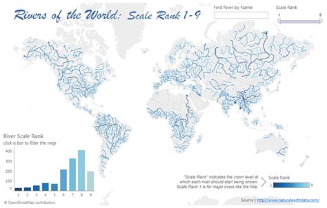 World river map shows all the major and important rivers of the world, with their sources of origin and their course of flow and from which cities they are passing. Mapping the World's Rivers - DataRemixed