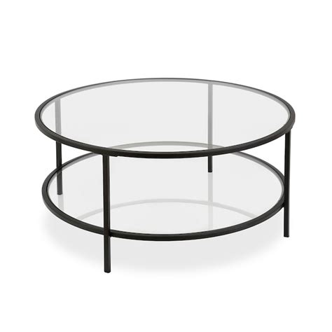Hailey Home Owell Blackened Bronze Glass Modern Coffee Table In The Coffee Tables Department At