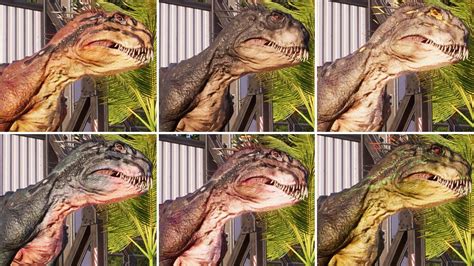 All Scorpios Rex Skins Jurassic World Evolution 2 Youtube