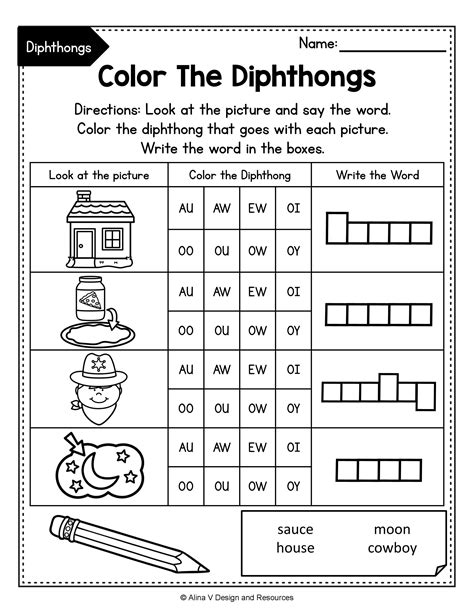 Diphthong Activities BUNDLE in 2020 | Phonics activities, Phonics, Word