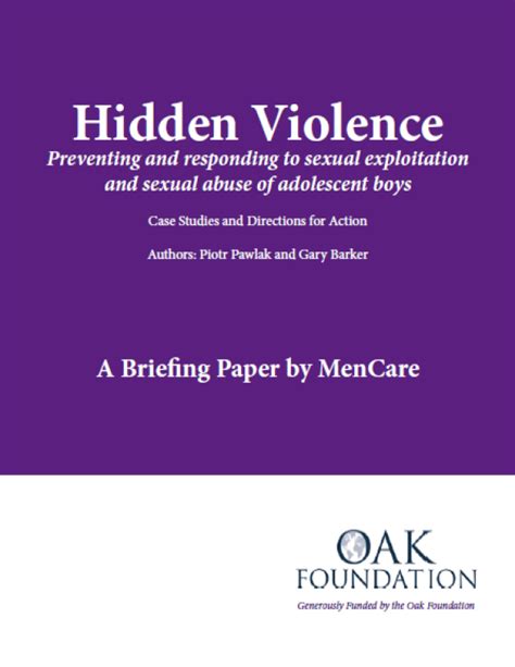 Hidden Violence Preventing And Responding To Sexual Exploitation And