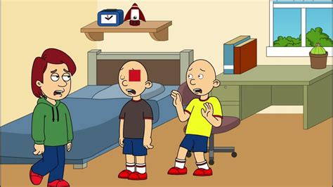 Caillou Pokes Classic Caillou In The Eyeungrounded Youtube