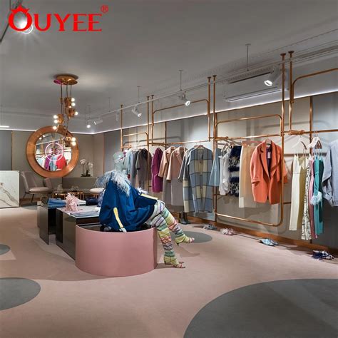 Luxury Cloth Showcase Clothes Store Display Showcase Decoration