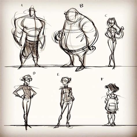 More Character And Proportion Studies Out Of My Head Drawingexercise