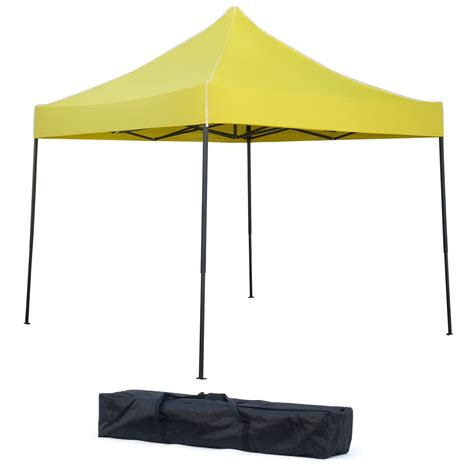 Category navigation canopy tents screen tent small party canopy tent medium party canopy tent large party canopy tent huge wedding party tent sun shades awning beach tent patio. Trademark Innovations 10 ft. x 10 ft. Yellow Lightweight ...