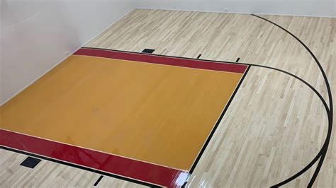 Custom Residential Basketball Court Flooring Installation