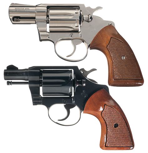 One Blue And One Nickel Colt Detective Special Da Revolvers