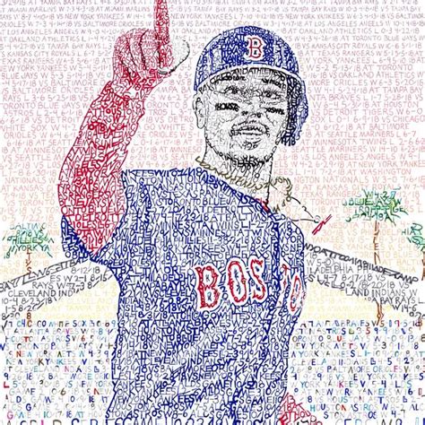 It's wonderful that, through the process of drawing and coloring, the learning about things around us does not only become joyful. 2018 Mookie Betts Word Art Poster | Boston Red Sox Gifts ...