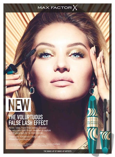 Candice Swanepoel Max Factor X Voluptuous False Lash Effect 2016