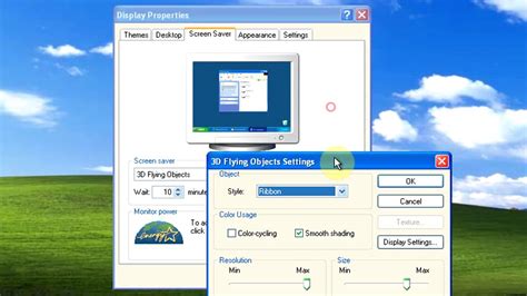 Windows Xp How To Set Screen Saver Youtube