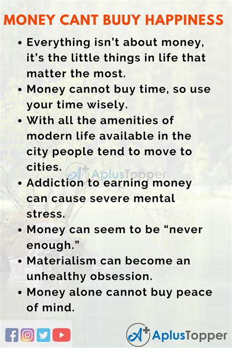 Money Cant Buy Happiness Essay Essay On Money Cant Buy Happiness