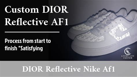 ⚡ Custom Dior Reflective Nike Air Force Ones Reflective Htv ⚡ Youtube