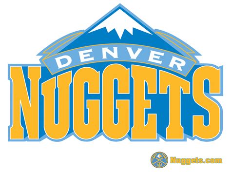 The nuggets compete in the national basketball association (nba). Denver Nuggets White Logo Wallpaper