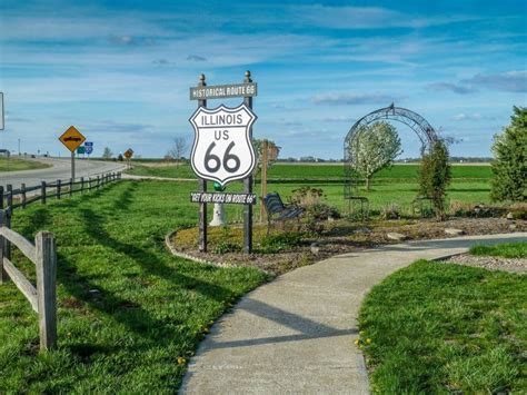 Speichern Hohl Typischerweise Route 66 Illinois Reiten Hörer Brücke