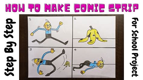 How To Make Comic Strip For School Project Activity Youtube
